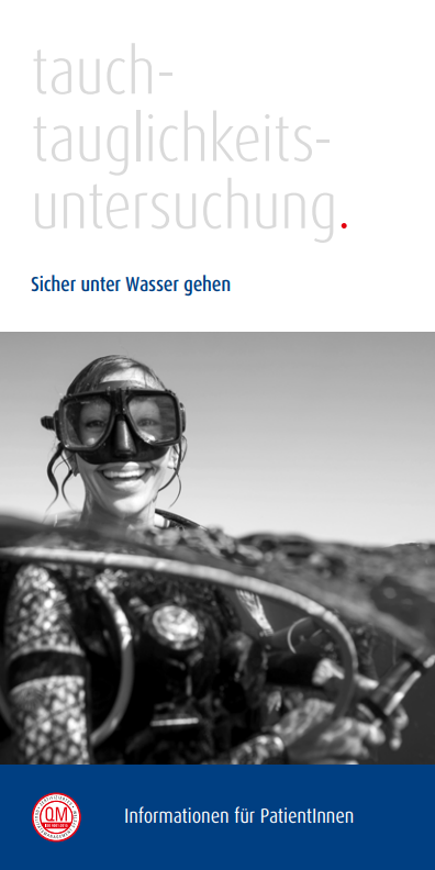 Themenflyer „Tauchtauglichkeitsuntersuchung“