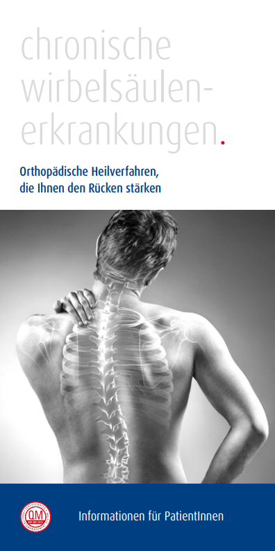 Themenflyer „Chronische Wirbelsäulenerkrankungen“