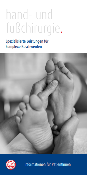 Themenflyer „Hand- und Fußorthopädie“