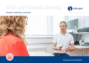 Standortbroschüre „ortho sport neustadt zentrum“