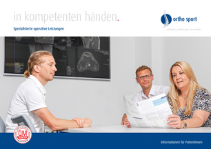 Standortbroschüre „ortho sport in kompetenten händen“